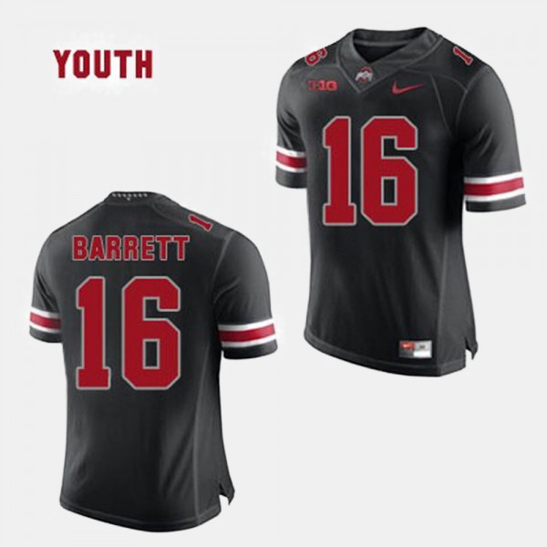 Ohio State Buckeyes J.T. Barrett Youth #16 Black College Football Jersey 2404QKOD3